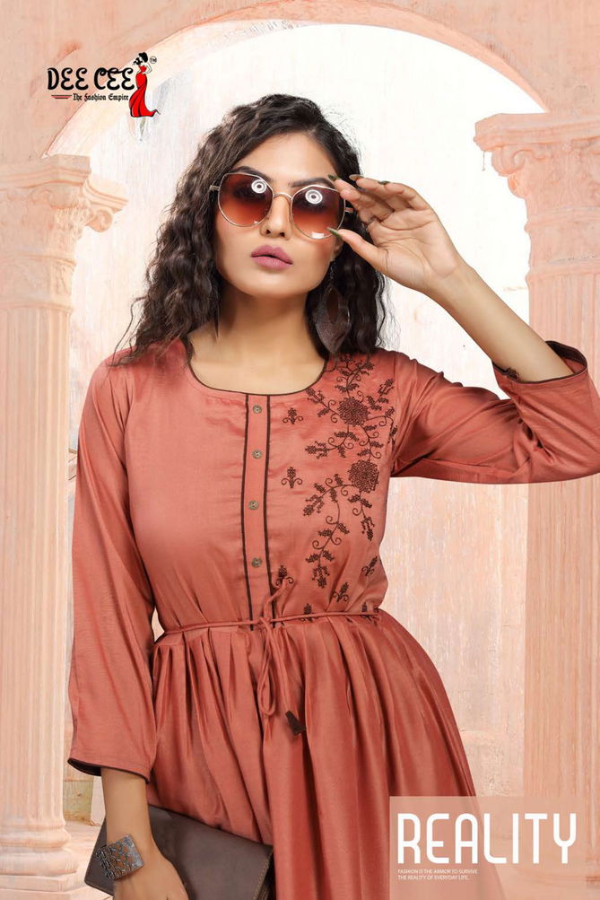 Dee Cee Monaco Fancy Party Wear Designer Heavy Chinon Kurti Collection